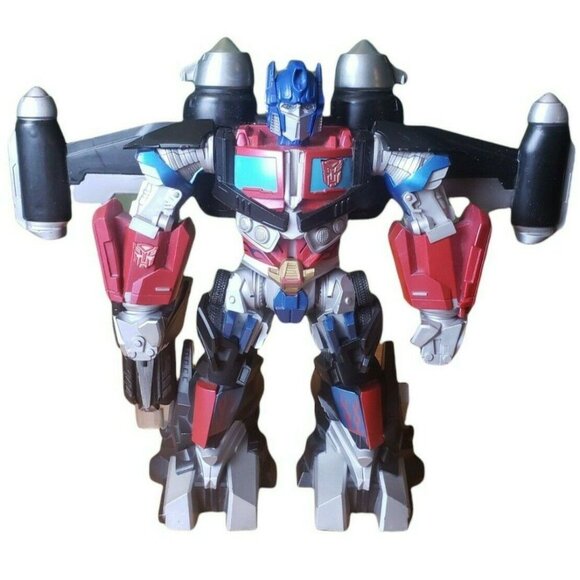 Transformers Hasbro Mega Power Bots Optimus Prime Kids Toy Talks Lights Up 2008 - Picture 2 of 9